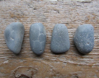 RUSTIC Blue SLAG Beach Stone Cabinet KNOBS Blue Beach Stone Drawer Pulls