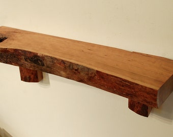 No. 27 - Thick Cherry Live Edge Shelf