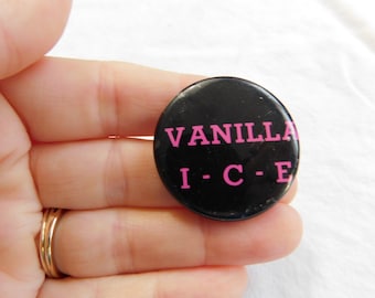 Vintage 1980's 90's Vanilla Ice Pin Pinback Button DR-5