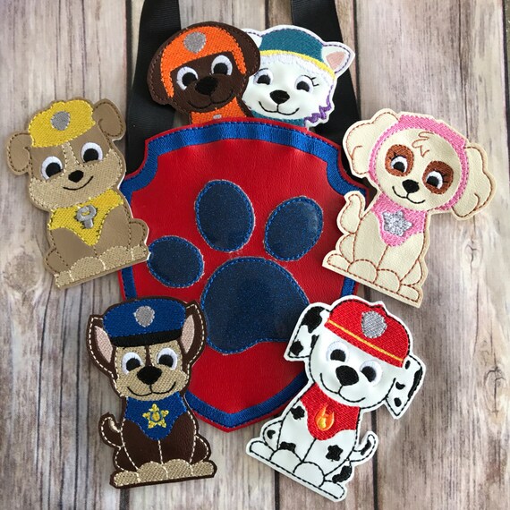 Paw Patrol Inspired Finger Puppets