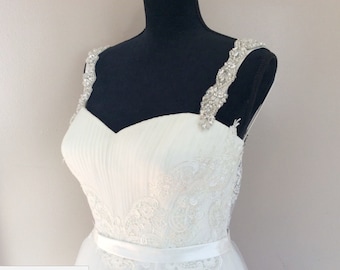 wedding dress straps, crystal strap, crystal straps for dress, dress strap, straps for dress