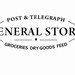 Digital Download Vintage General Store Sign Wood Transfer Iron On Clip Art; 1040
