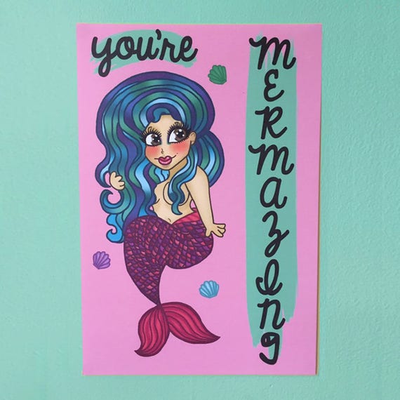 You're Mer - mazing! print