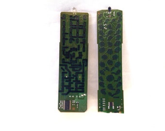 Circuit Board Altered Art Mixed Media Industrial Decor NonWorking Finding lot of 2