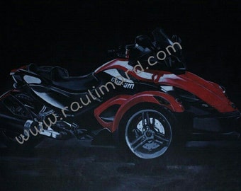Can-Am Spyder 2011 Motorcycle Poster
