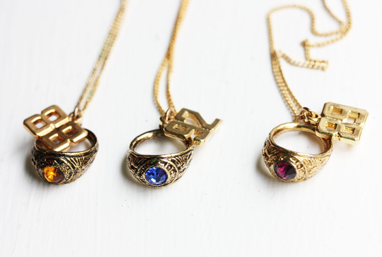 Class ring necklace pendant Clearance