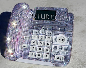 Crystal AB Home Telephone Swarovski Bling