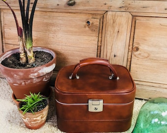 Vanity box vintage Brown Briefcase