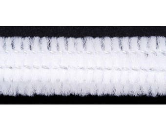 10427-10 Darice 12 Piece, Chenille Stems, White