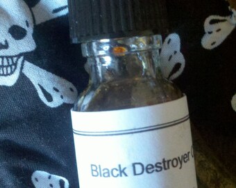 Black Destroyer Oil, Ritual, Voodoo, Hoodoo, Conjure, Hoodoo, Pagan,Wiccan