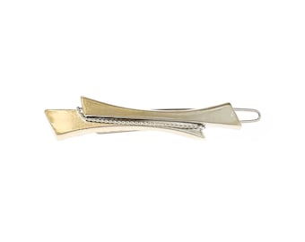 Vintage French Silver Hair Barrette with Tige Boule
