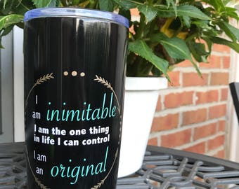 Hamilton Musical Wait For It Tumbler, Broadway Musical Tumbler, Hamilton Mug, Aaron Burr Wait For It, I Am Inimitable I Am An Original Cup