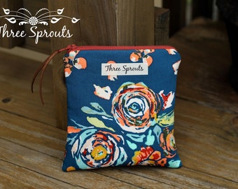Essential Oil Bag, Essential Oil Pouch, Roller Bottle Bag -Flora