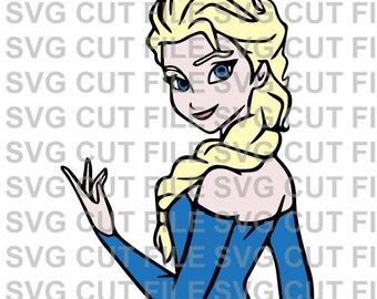 SVG Cut File~ Disneys Frozen Elsa Multi Layer Cut File~Silhouette Cut File~Cameo ~Cricut ~~