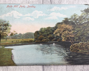 vintage postcard, vintage cards, vintage buile hill park seedley postcard, seedley postcard,