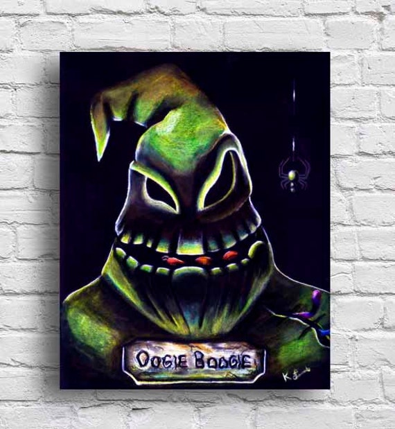 Oogie boogie nightmare before christmas tim burton wall