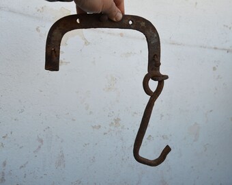 Antique Hook - Vintage Hook - Ancient Wall Hook - Wall Mount Hook - Handmade Hook - Old Hook - Cast Iron Hook - Hand Forged Hook - Iron Hook