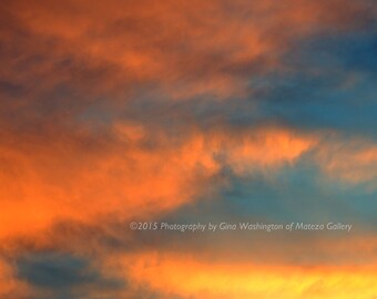 Framed Fine Art Print of the Sky at Dawn for the Home or Office