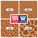 Vinyl WOW Premium Crafting Sheets - Giraffe Spots Printed Pattern - Heat Transfer (HTV) or Self Adhesive (SAV)
