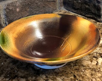 Handthrown pottery bowl