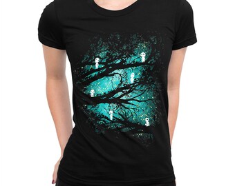 Princess Mononoke Forest Spirits T-shirt, Men's Women's All Sizes