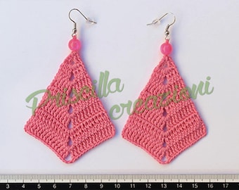 Handcrafted crocheted earrings