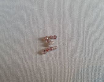 set of 10 beads semi precious quartz