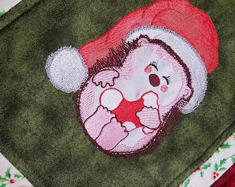 Jolly Hedgehog Applique - Machine Embroidery Design