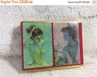 CLEARANCE Vintage 1960s Guildfords Playing Cards Ballerinas Retro Game Night Paper Ephemera Double Pack