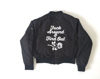 Creature of Habit "Find out" Mens Bomber Jacket
