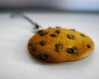 Chocolate Chip Cookie Charm | Polymer clay