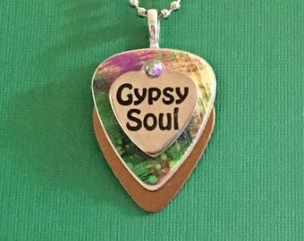 Guitar Pick Necklace "Gypsy"