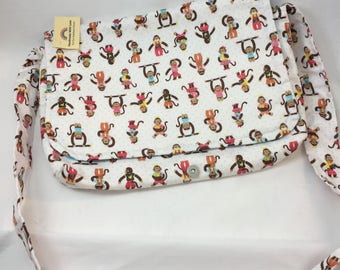 Ipad Messenger Bag - crazy Monkeys