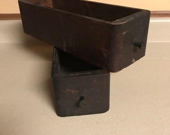 Vintage Sewing Machine Drawers - Set of 2