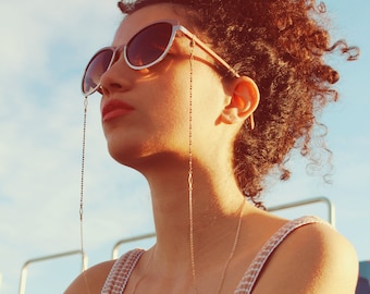 Beaded glasses chain boho gold sunglasses chain for women sunglass strap diamond eyeglass holder glasses lanyard eyeglass cord edgy - Blair