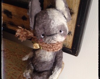 PDF E-pattern for 4,5 inch Artist Teddy Boston Terrier Pierre by Sasha Pokrass