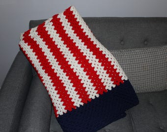 Crochet Throw Blanket 55x65