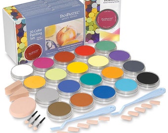 Panpastels Genuine artists quality pastels 30201 Painting 20 pure color set of pastels offering the richest, ultra soft low-dust formulation