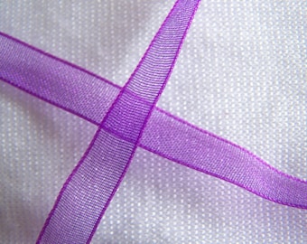 Organza Ribbon, dark Orchid (O-034)