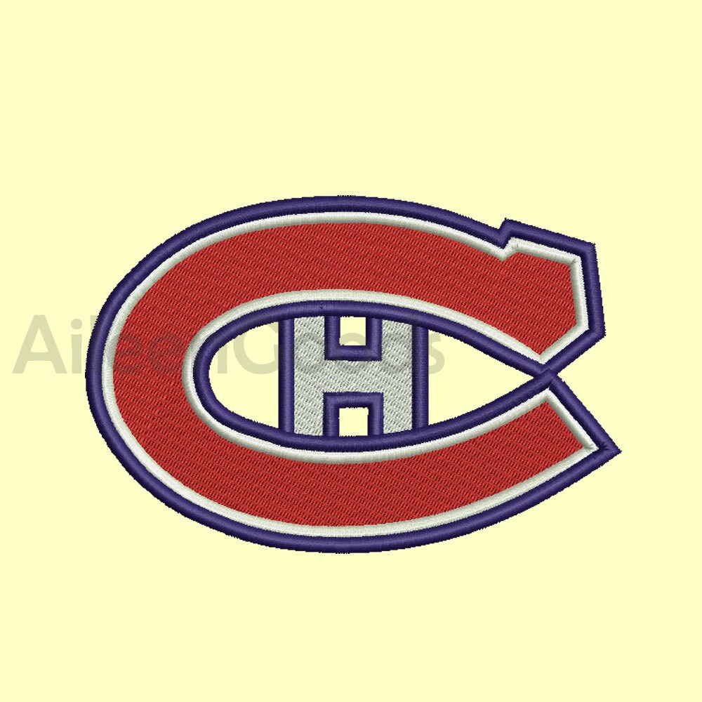 Montreal canadiens embroidery design 7 size instant download machine Montreal canadiens embroidery design 7 size instant download machine