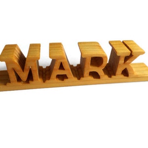 Personalized Name Wooden Desk Sign, made fromOak finished in linseed oil coated with a protective coat of lacquer