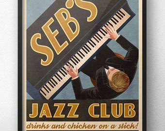 vintage jazz posters etsy vintage jazz posters