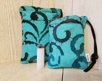 Teal baltic padded pipe bags