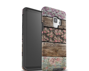 Galaxy S8 Case, Galaxy S8 Plus, Roses, Wood Style, Galaxy S9 Case, Galaxy S9 Plus, Galaxy S7 Case, Galaxy S7 Edge, Note 8 Case, Floral Art