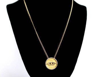 gold button necklace, vintage button jewelry, bib necklace, upcycled jewelry, buttons