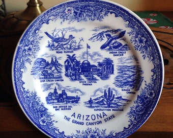 Arizona State Souvenir Plate