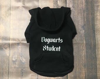 Dogwarts Dog Hoodie, Dog hoodie, Dog Hoodies, Hoodies for Dogs, Harry Potter dog hoodie