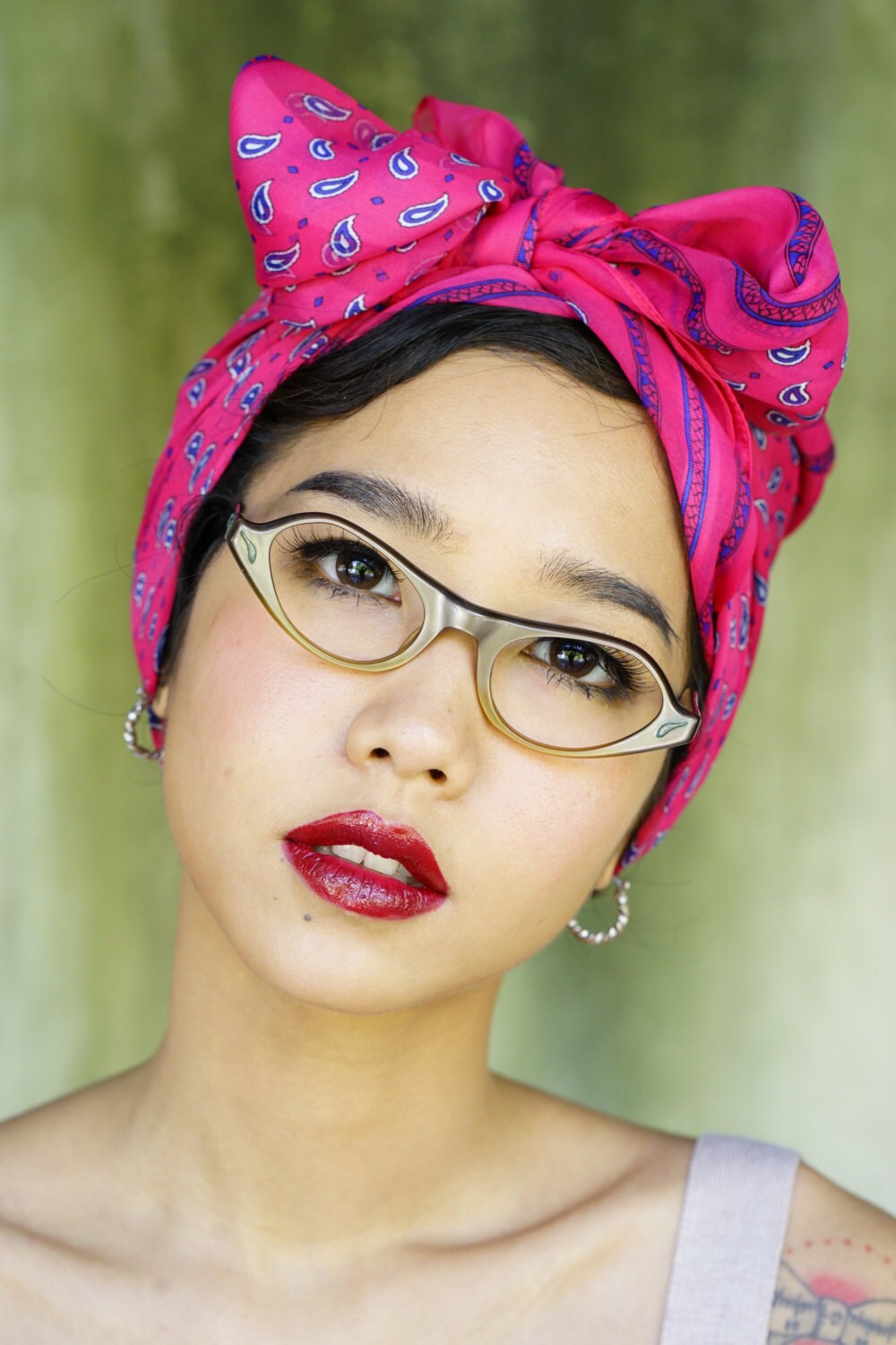 Vintage Eyeglass Cat Eye Glasses 1960s Frame Made In USA By