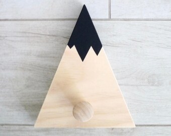 Wall hooks, Coat hooks, Woodlands decor, Kids room decor, Kids wall hooks - Mountain nursery decor
