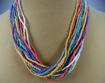 fun 20" long 14 strand necklace
